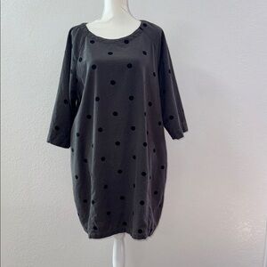 TWO DANÉS Polka Dot Gray Dress